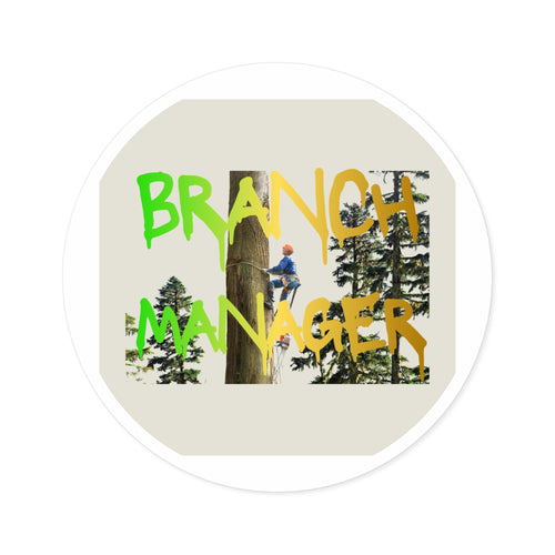 Branch Manager Round Stickers, Indoor\Outdoor