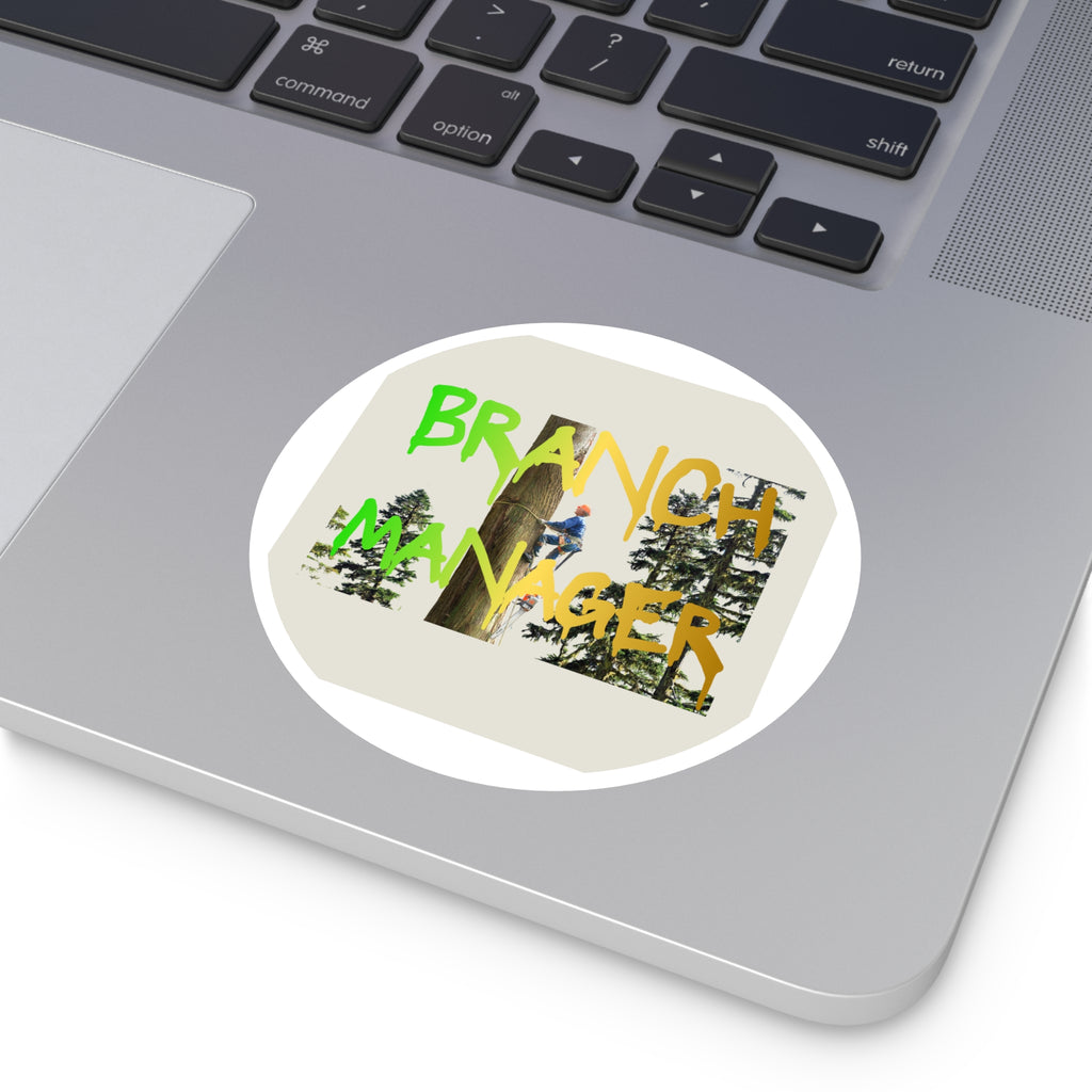 Branch Manager Round Stickers, Indoor\Outdoor