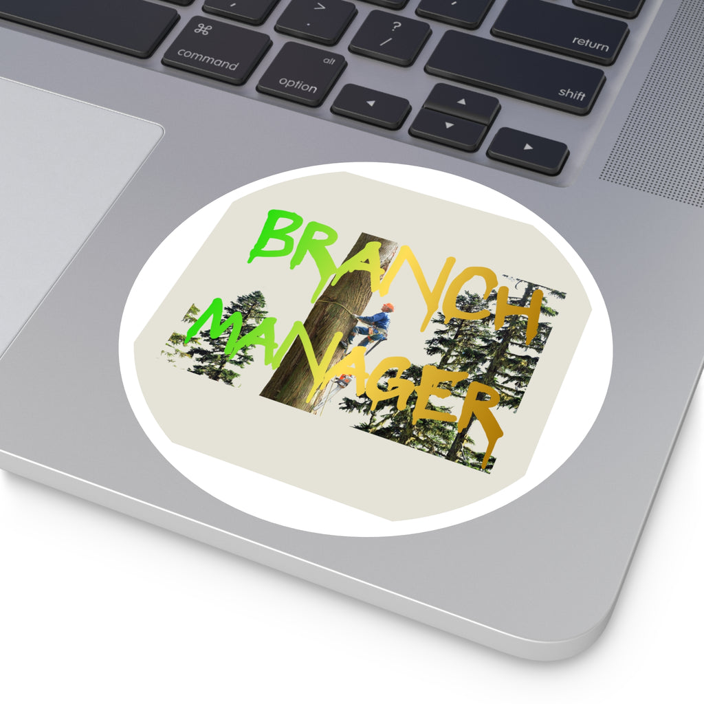 Branch Manager Round Stickers, Indoor\Outdoor