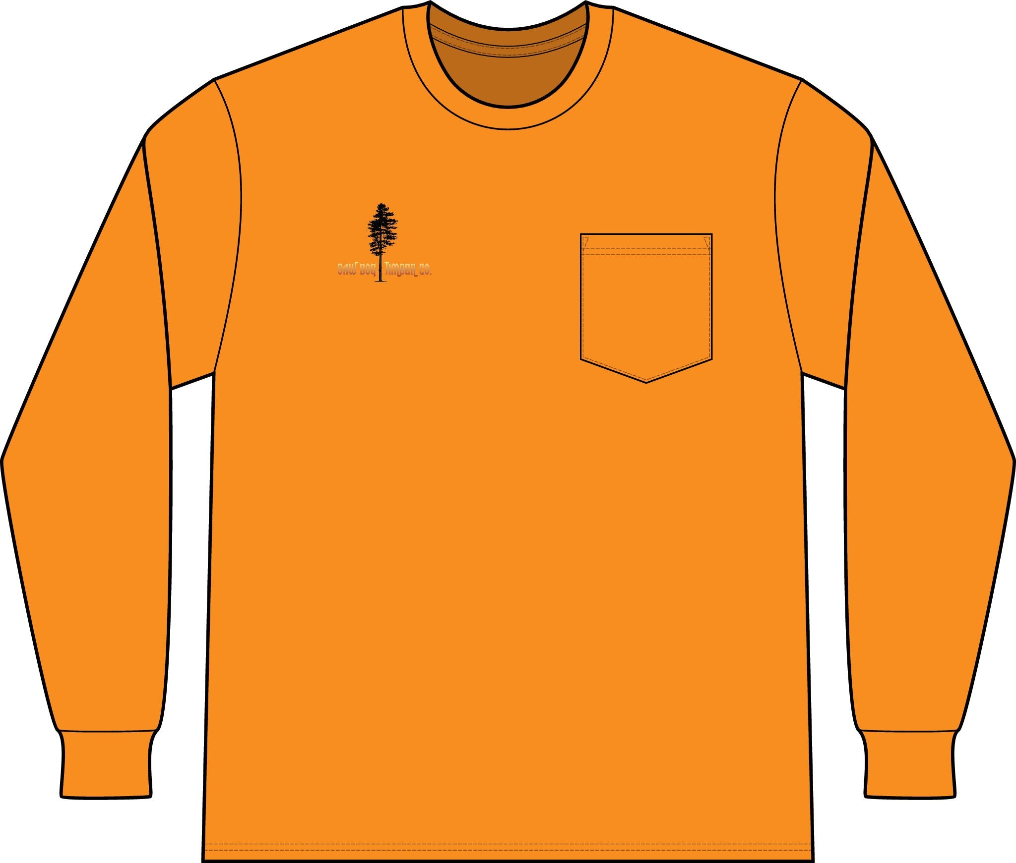 Unisex Workwear Long Sleeve Pocket T-Shirt
