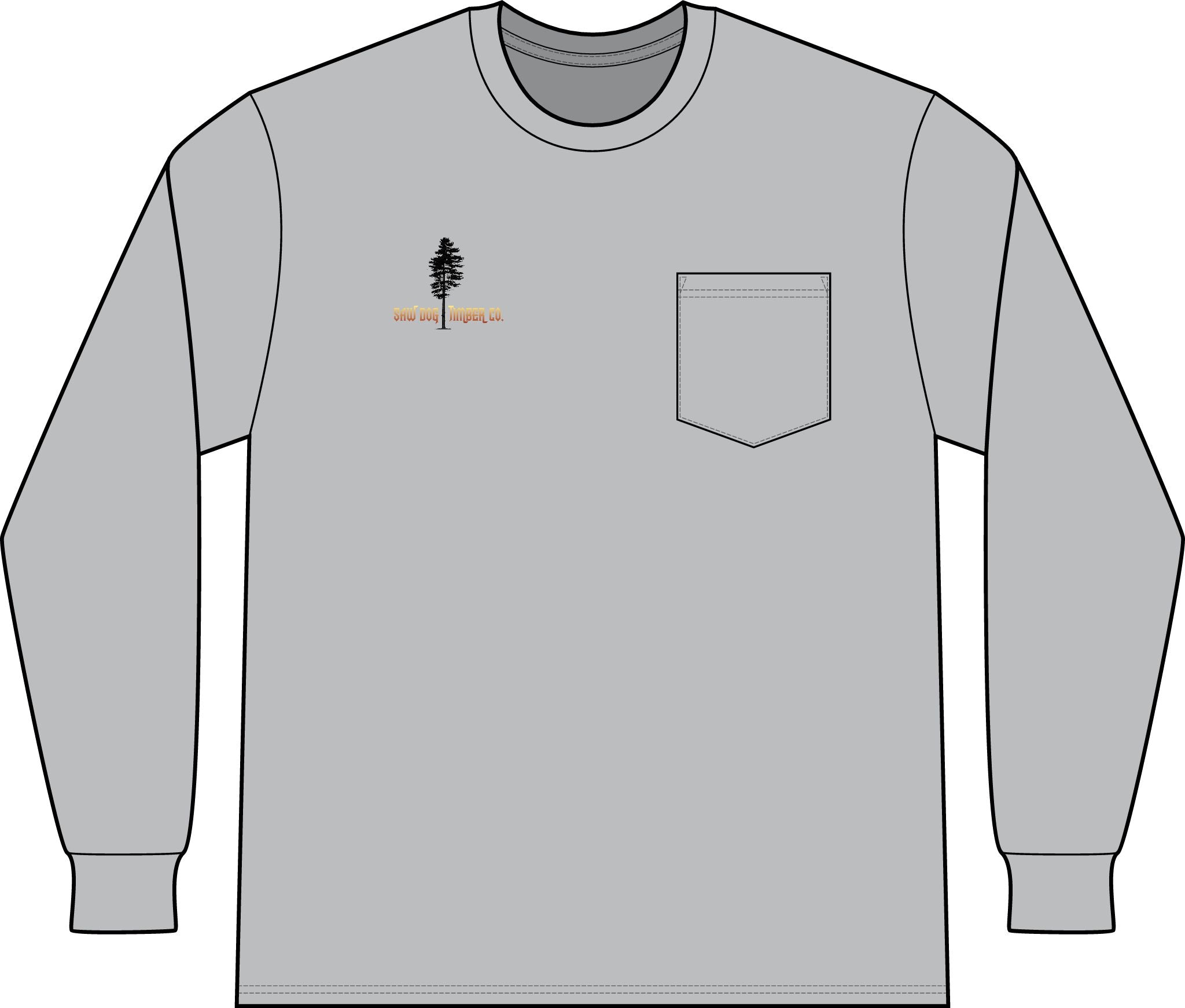 Unisex Workwear Long Sleeve Pocket T-Shirt