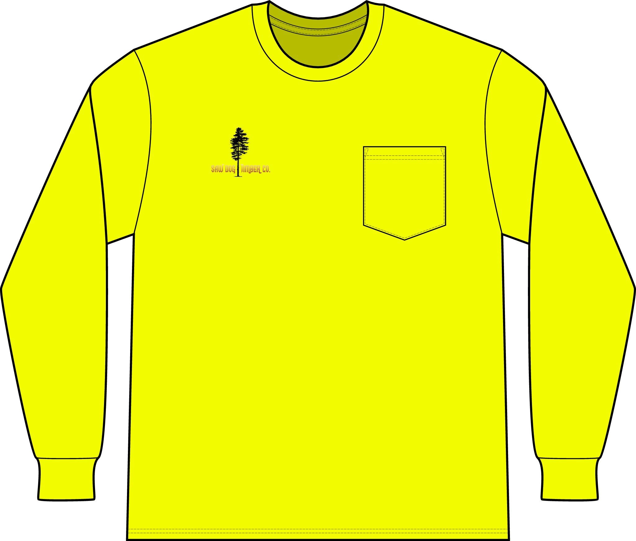 Unisex Workwear Long Sleeve Pocket T-Shirt