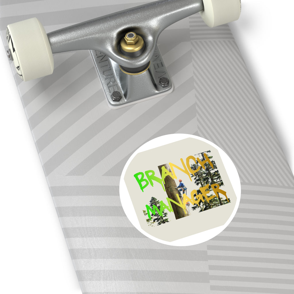 Branch Manager Round Stickers, Indoor\Outdoor
