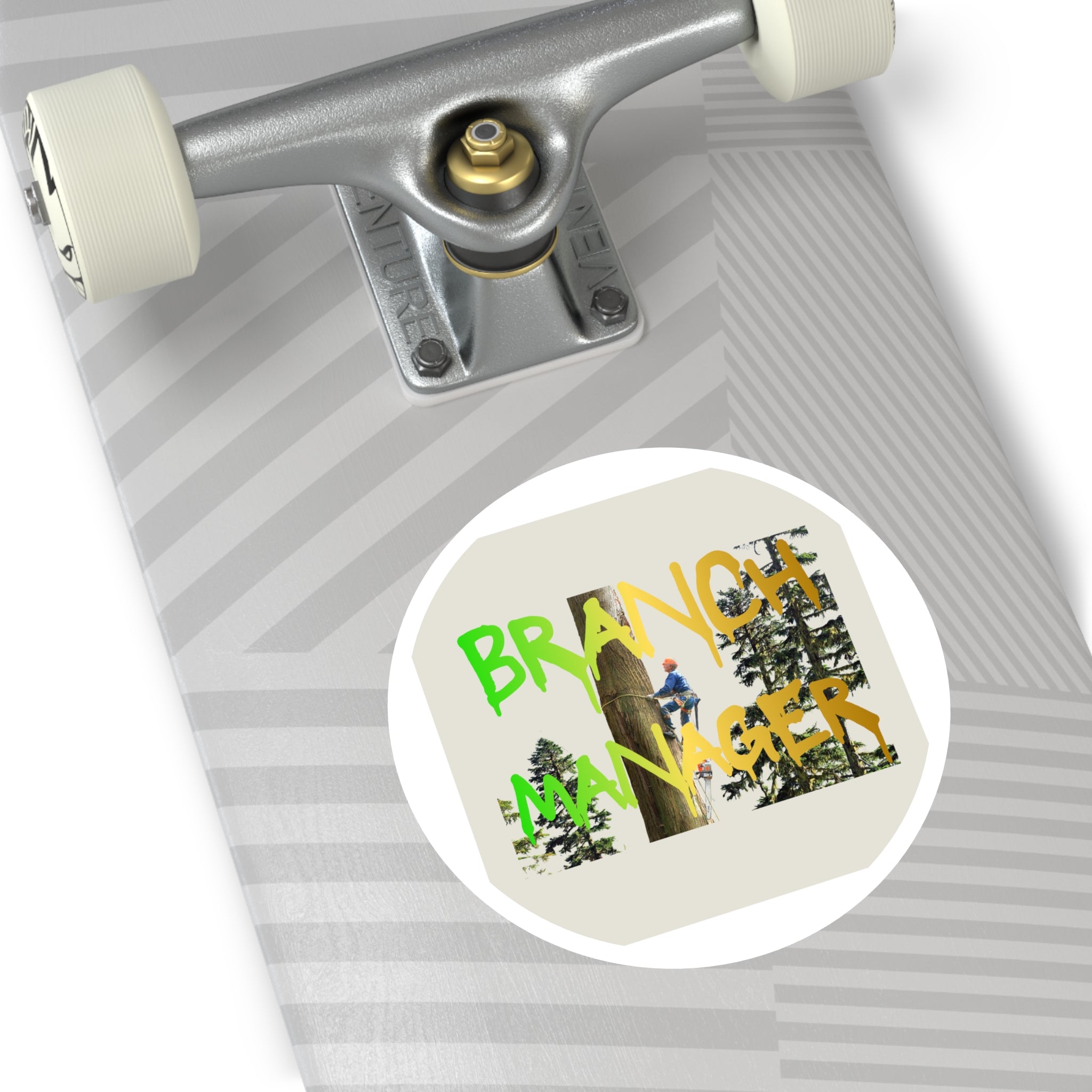 Branch Manager Round Stickers, Indoor\Outdoor