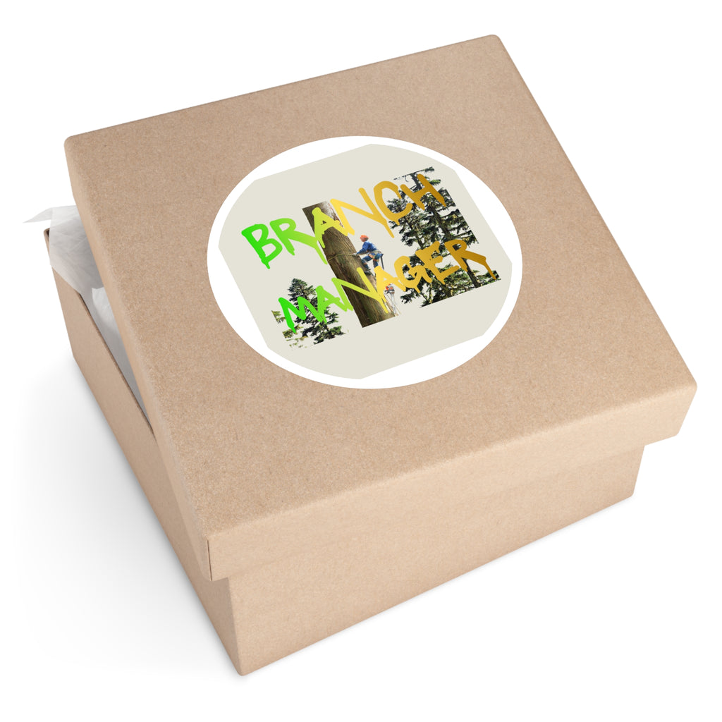 Branch Manager Round Stickers, Indoor\Outdoor