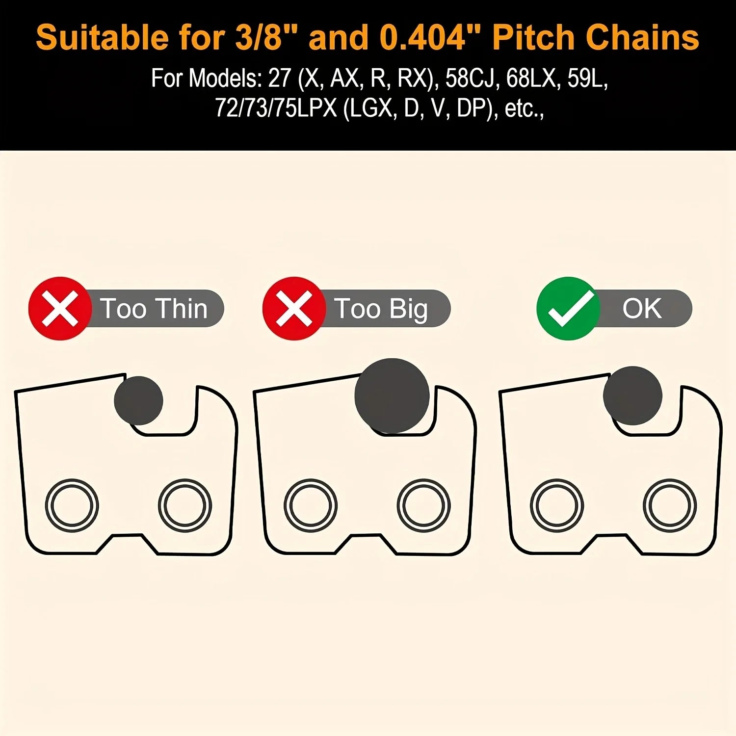 Circular Chainsaw Chain Sharpening File Woodworking Chain Saw File