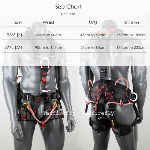 Arborist Climbing Harness Tree Pruning Surgery Care Rescue Work at Height Rigging SRT Fall Arrest Protection Equipment