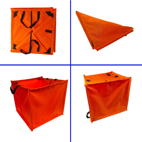 3 Color Nylon Folding Cube Rock Climbing Arborist Throw Line Rope Foldable Storage Bag for Camping Hiking Climbing Accessory