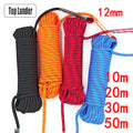 12mm Climbing Rope Outdoor Tree Rock Equipment Mountaineering Lifeline Emergency Survival Safety Gear Escape Rescue Static Rope