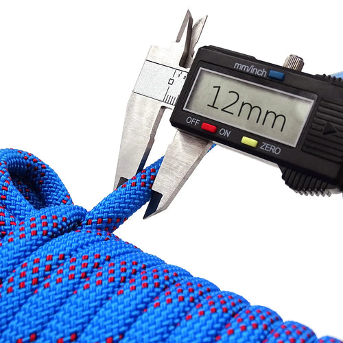 12mm Climbing Rope Outdoor Tree Rock Equipment Mountaineering Lifeline Emergency Survival Safety Gear Escape Rescue Static Rope