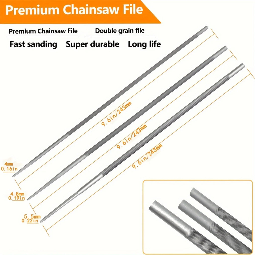 Circular Chainsaw Chain Sharpening File Woodworking Chain Saw File