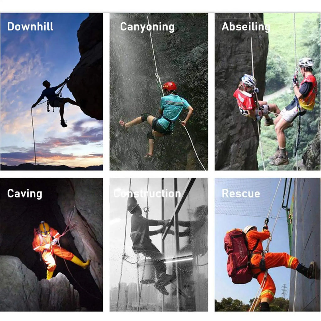 Five-Point Safety Harness Fall Protection Kit Adjustable & Detachable Climbing Belt Tree Climbing Gear with Secure Buckles