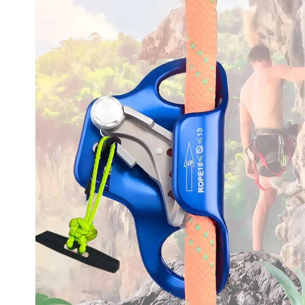 Rope Climbing Chest Ascender Handled Rope Ascender for Tree Climbing Rope Access Caving Rescue Anti-Fall Protection Device